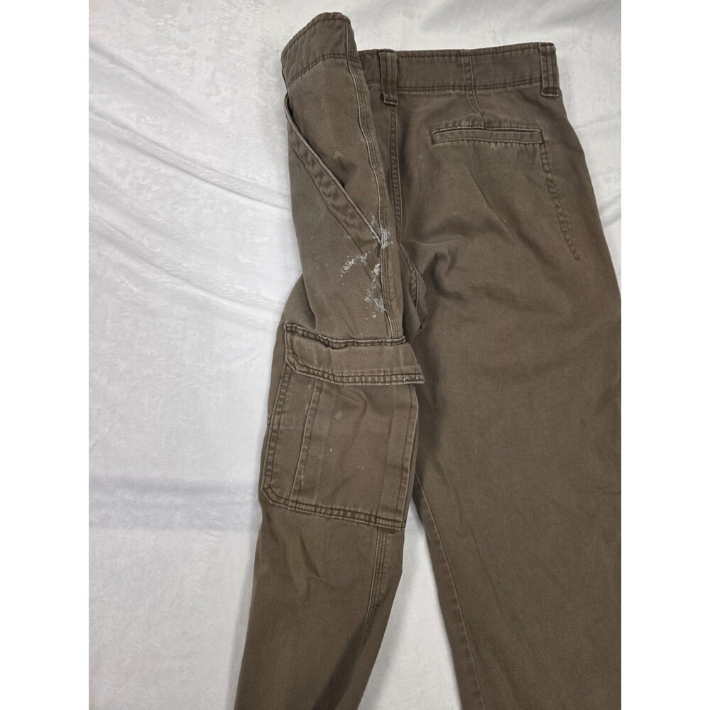 Wrangler Men's Brown Relaxed Fit Cotton Twill Cargo Pants Straight Leg - Picture 13 of 13